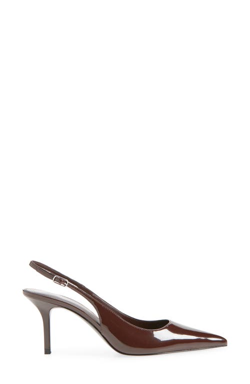 Mango Sol Slingback Pump In Burgundy