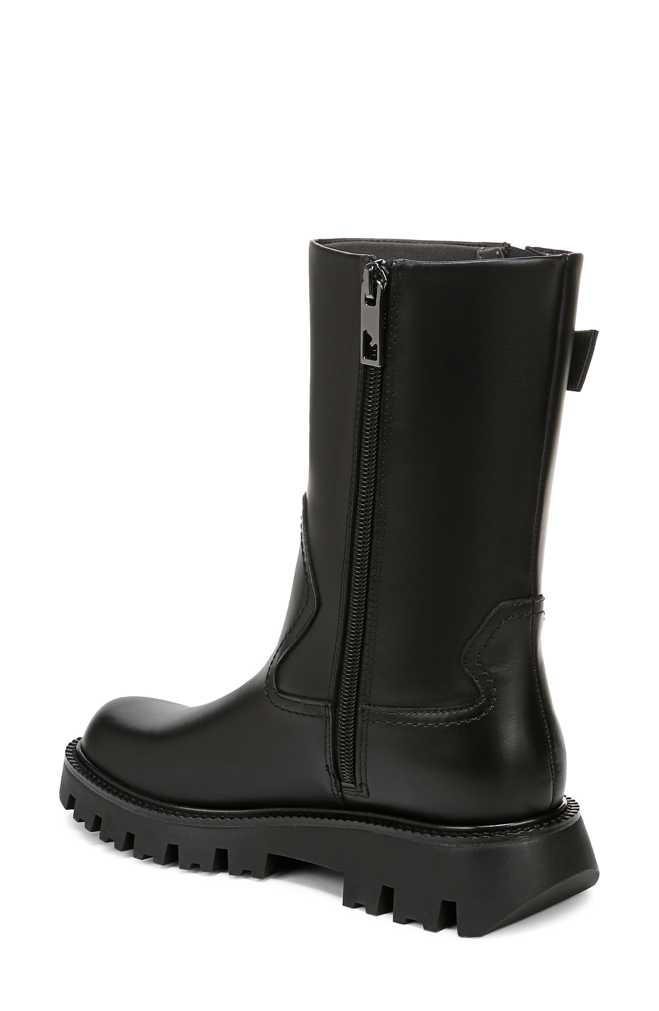 Franco Sarto Brina Moto Bootie, Alternate, color, Black