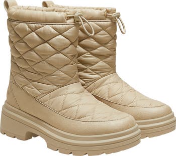 Quilted Waterproof PufferTherm Warm Boots in Black Quilted Waterproof PufferTherm Warm Boots in Black