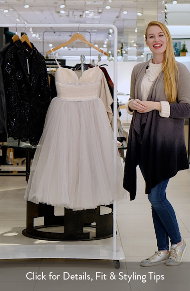 Countess Sleeveless Tulle Midi Dress, sales video thumbnail