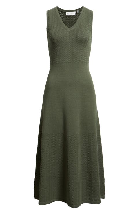 The Elena Sleeveless Sweater Midi Dress
