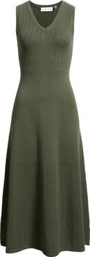 Elie Tahari The Elena Sleeveless Sweater Midi Dress