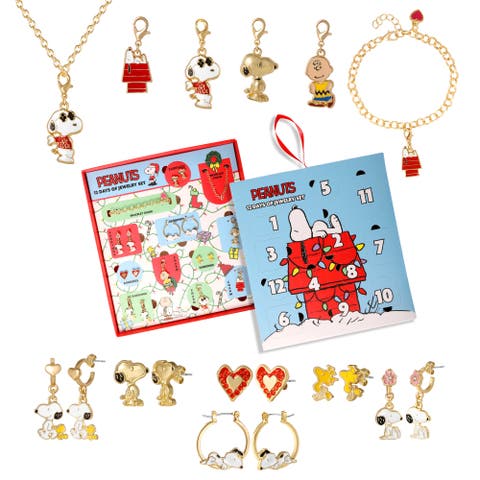 Snoopy Advent Calendar 12-Piece Jewelry Set