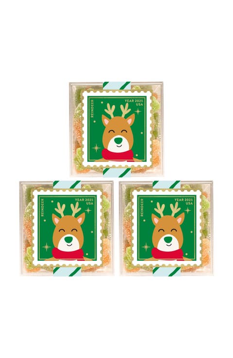 Reindeer Carrots Set of 3 Candy Cubes