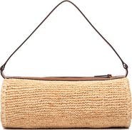 STAUD Mini Taru Raffia Shoulder Bag