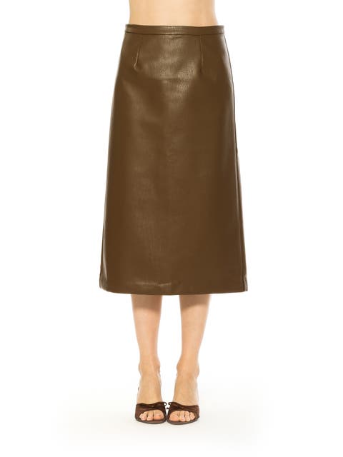 Isla Vegan Leather Skirt