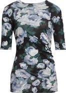 Stella McCartney Bunch of Roses Gathered Mesh Top
