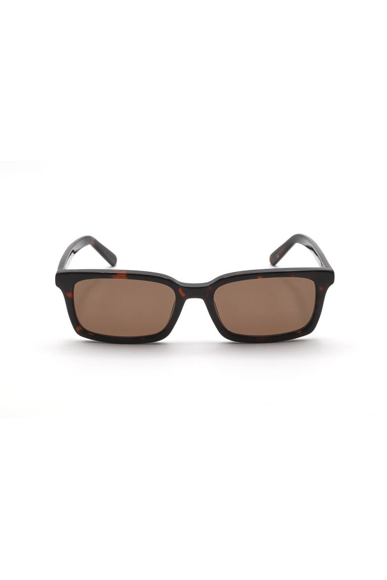 54mm Rectangular Sunglasses, Main, color, HAVANA