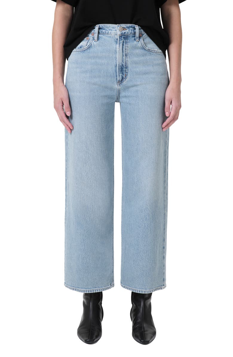 AGOLDE Ren High Waist Wide Leg Jeans, Main, color, 