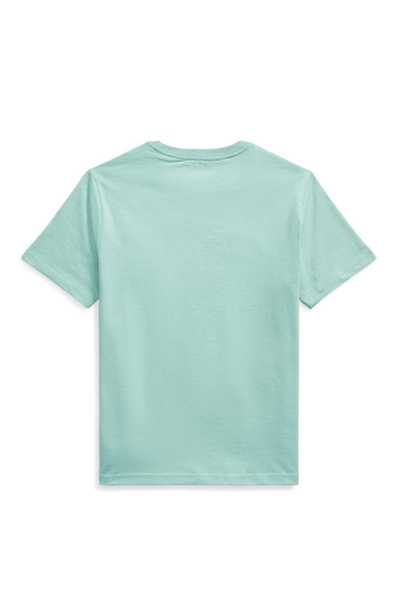 Kids' Short Sleeve Cotton Jersey T-Shirt, Alternate, color, CELADON