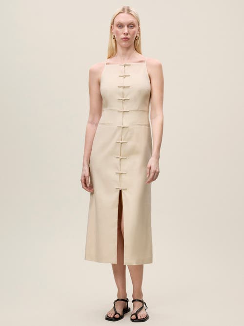 REBECCA TAYLOR REBECCA TAYLOR BEATRICE STRETCH LINEN DRESS