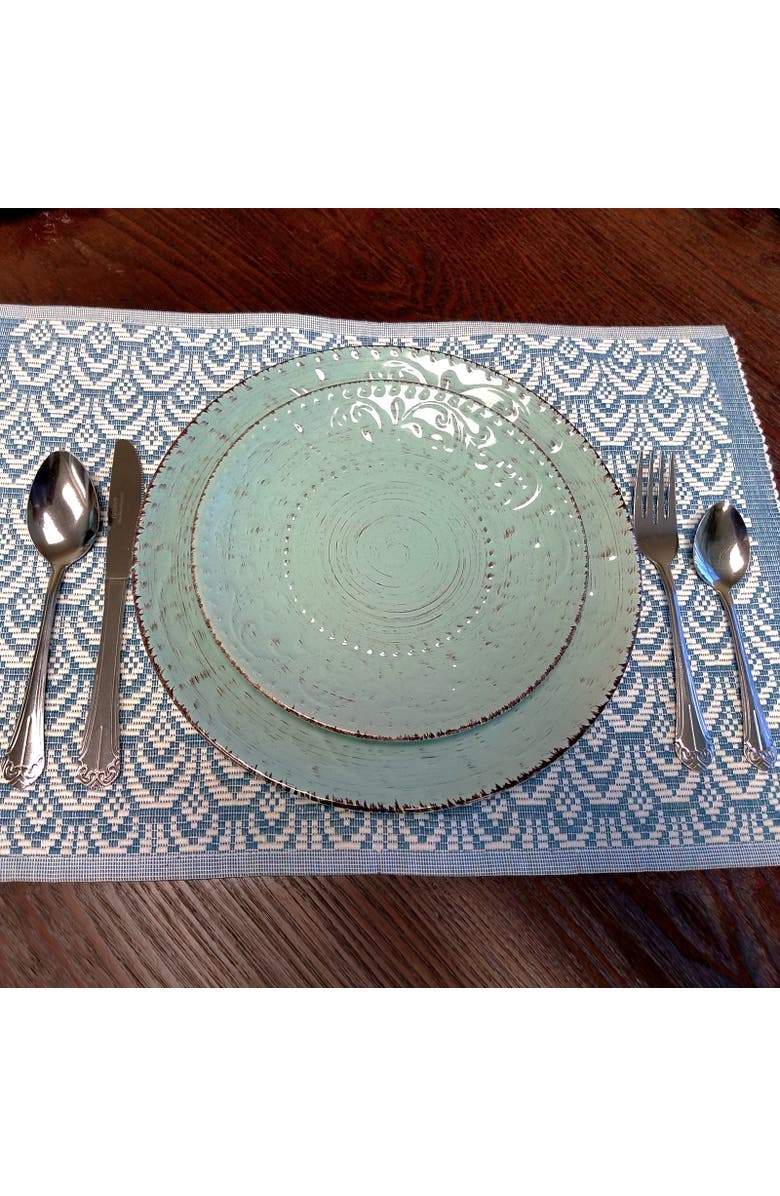 Gibson Home Mariano 24 Piece Flatware Set, Alternate, color, Metallic Silver