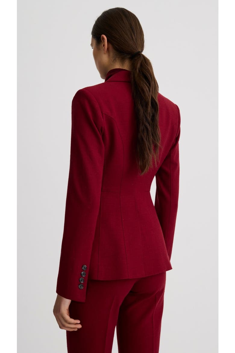 Seamed Blazer, Alternate, color, Garnet Fleck