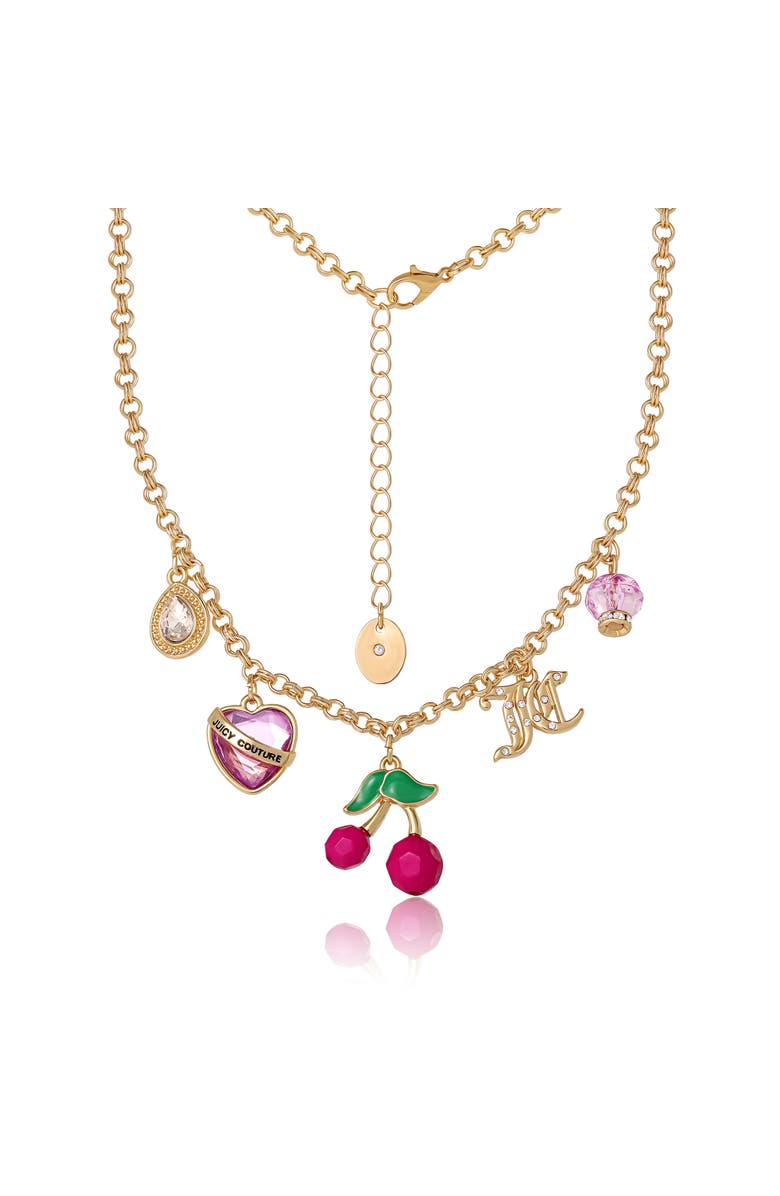 Juicy Couture Cherry Charm Necklace, 18 + 2

, Alternate, color, Gold Tone