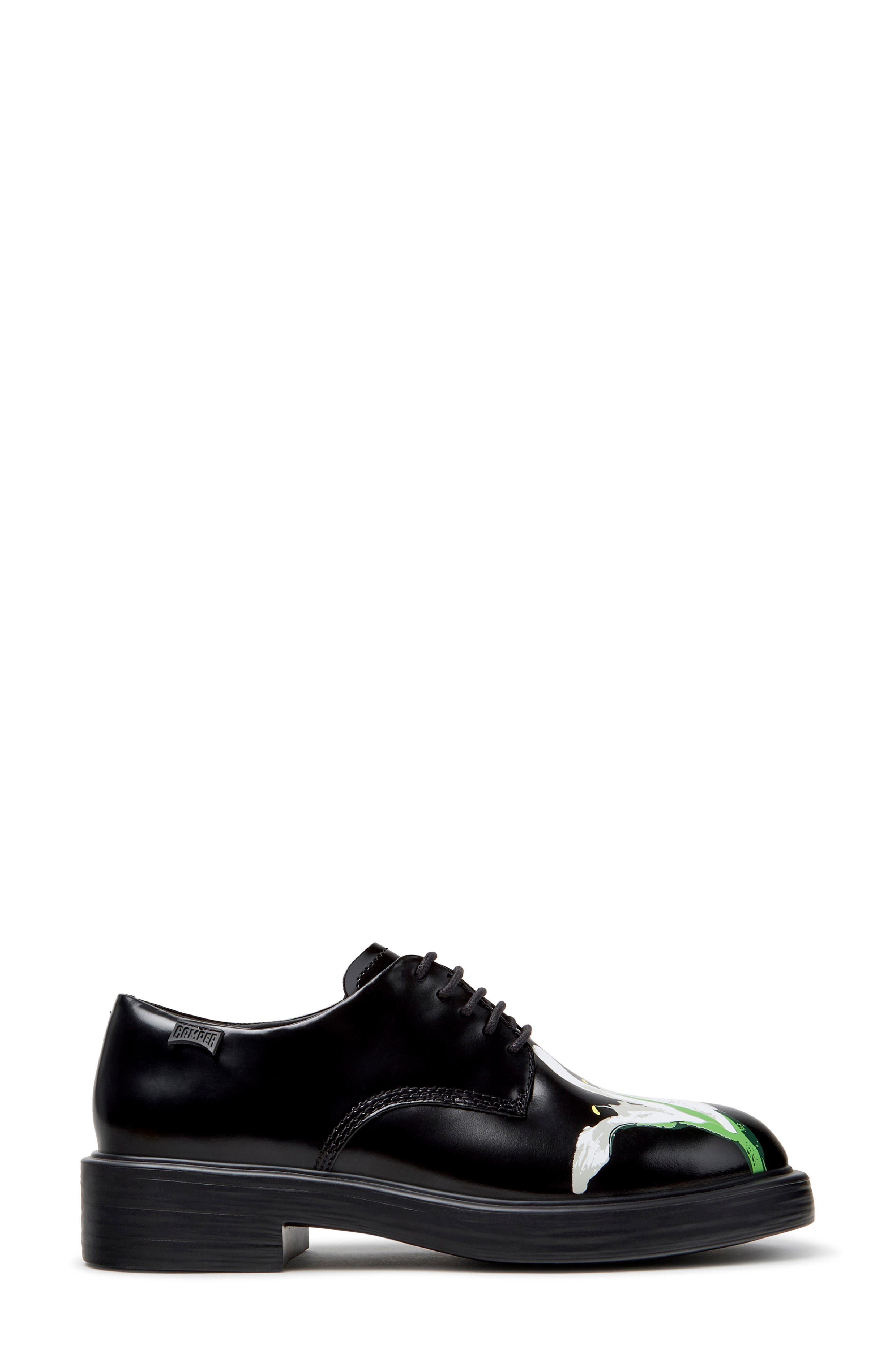 Dean TWINS Leather Derby, Alternate, color, BLACK