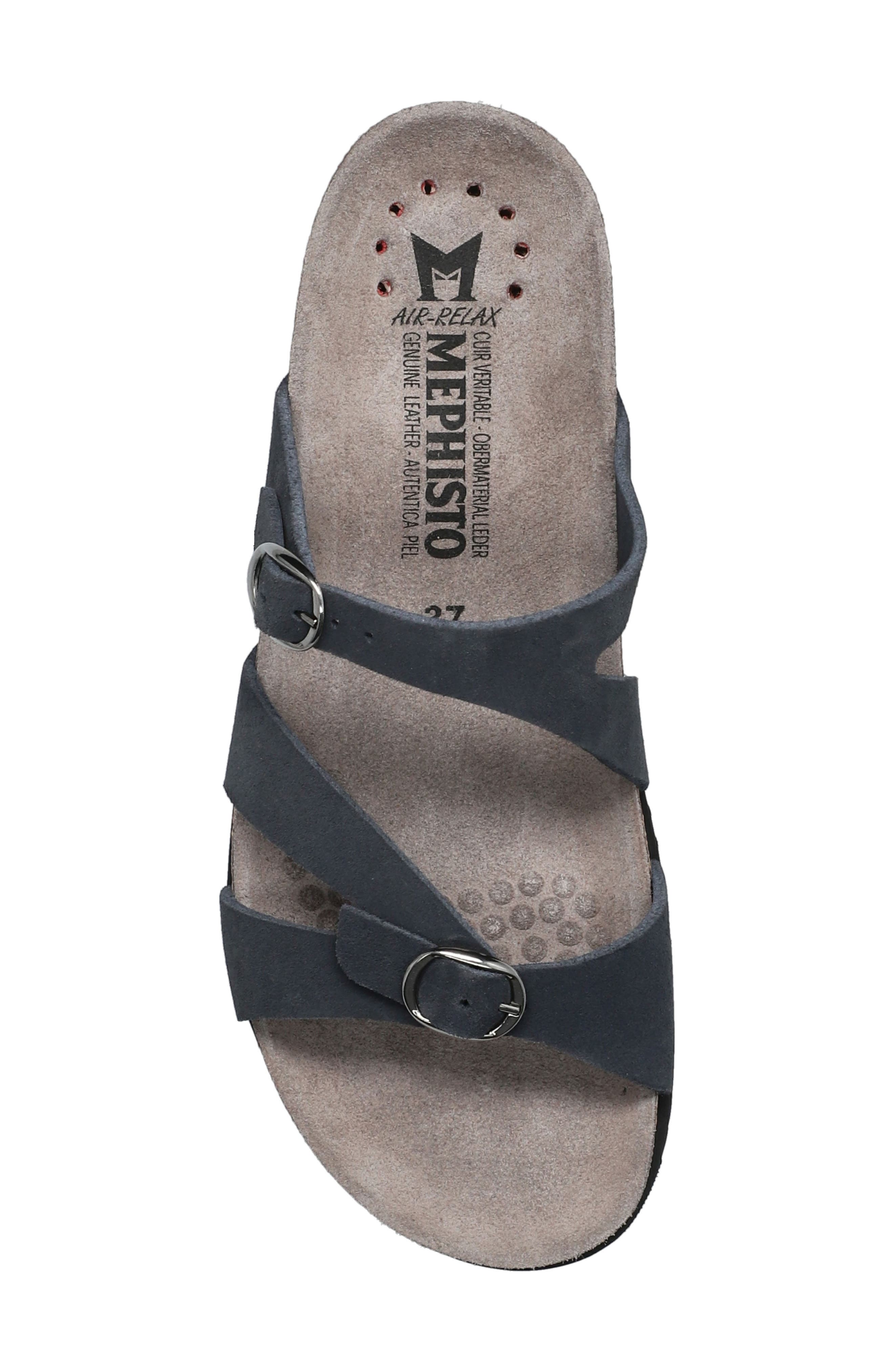 'Hannel' Sandal, Alternate, color, DEEP BLUE