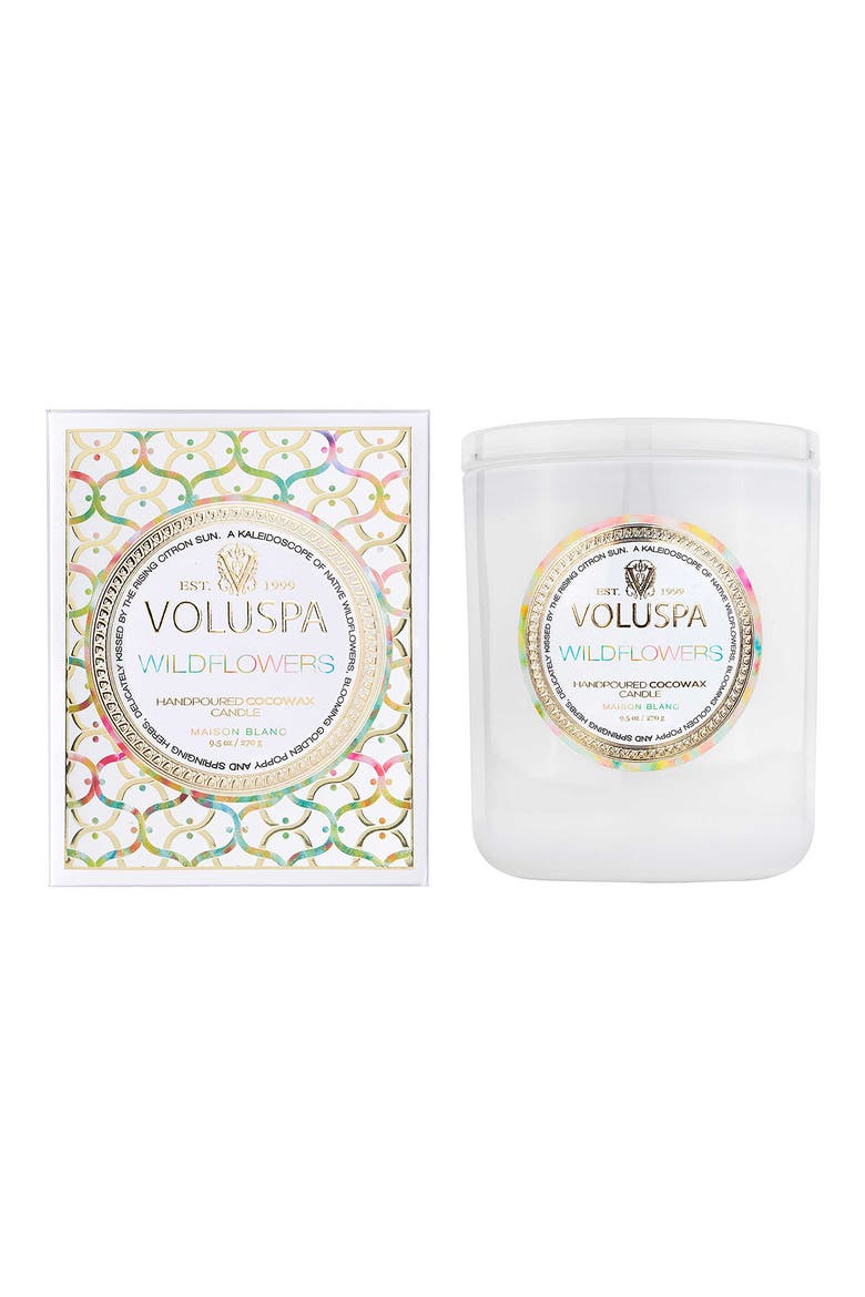 Wildflowers Boxed Classic Candle, Main, color, WILDFLOWERS