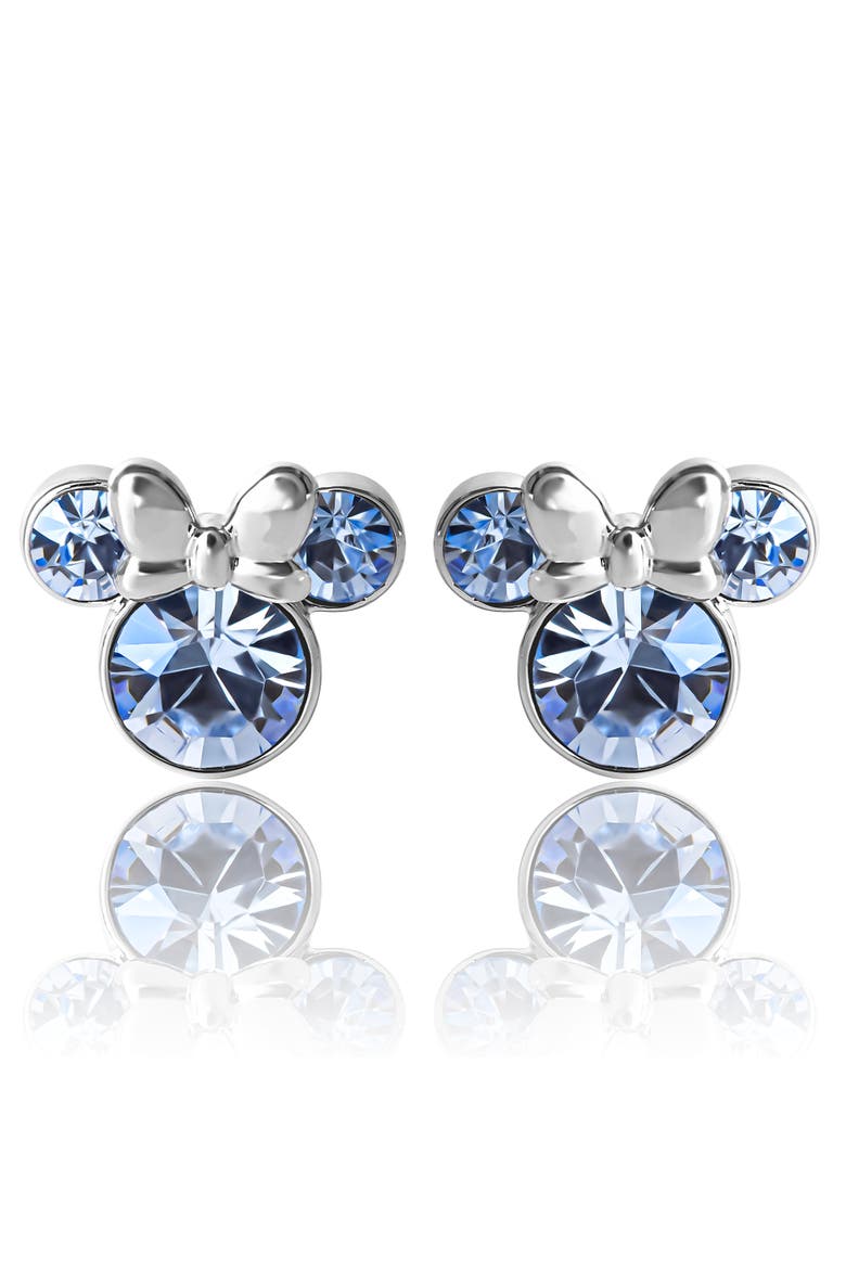 Birthstone Stud Earrings, Main, color, December - Light Sapphire