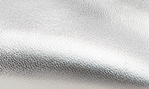 Stuart Weitzman Maeve Metallic Slingback Ballerina Pumps In Silver
