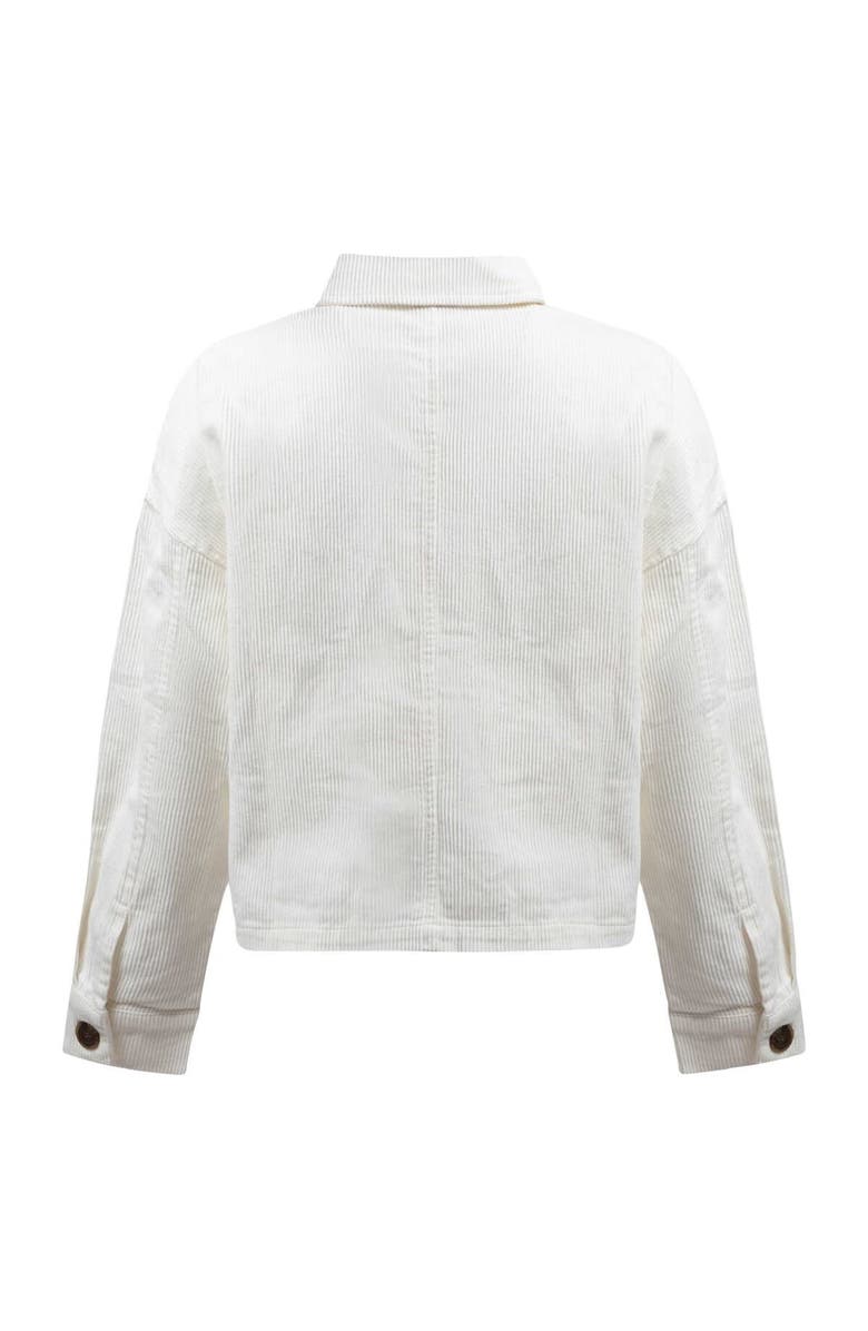 Hype and Vice Women's Hype and Vice Cream Ohio State Buckeyes Corduroy Button-Up Jacket, Alternate, color,