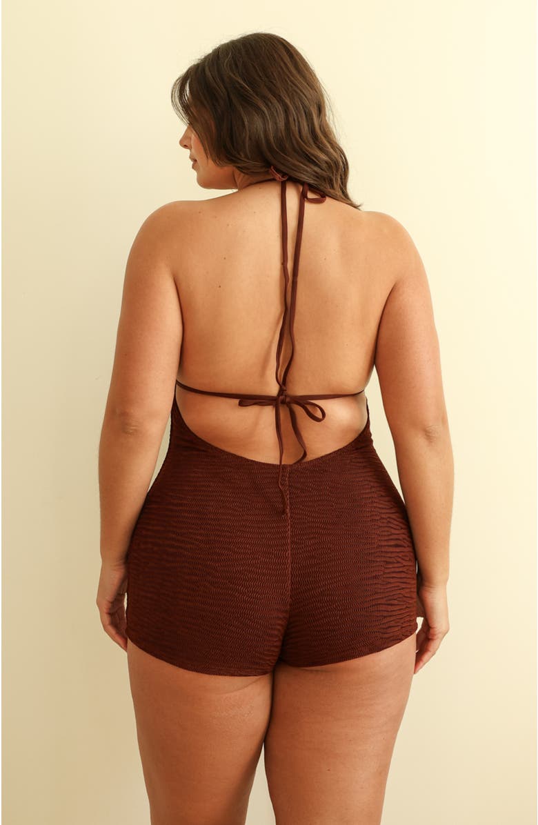 Dippin Daisys Caicos One Piece, Alternate, color, Mocha Crinkle