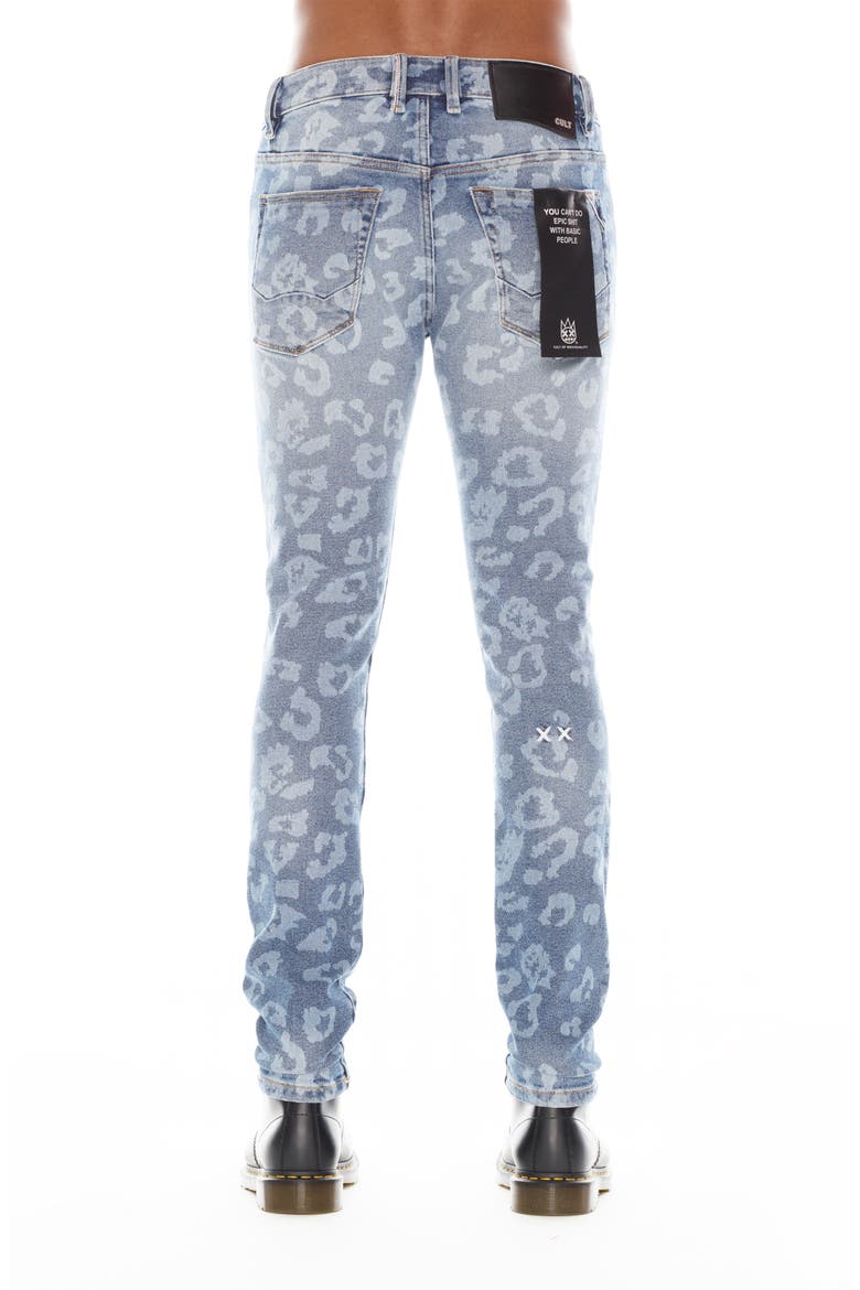 Punk Bleached Superskinny Jeans, Alternate, color, LEOPARD