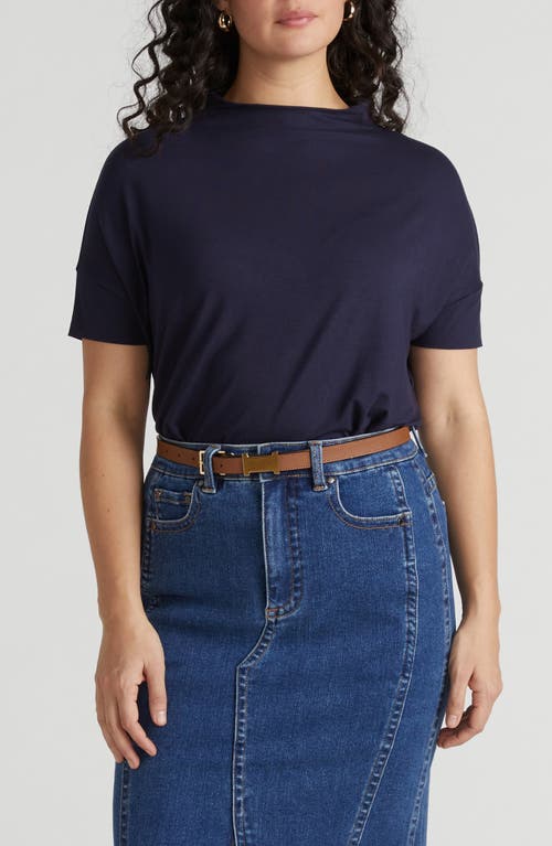 Universal Standard Petra Short Sleeve Top In Blue