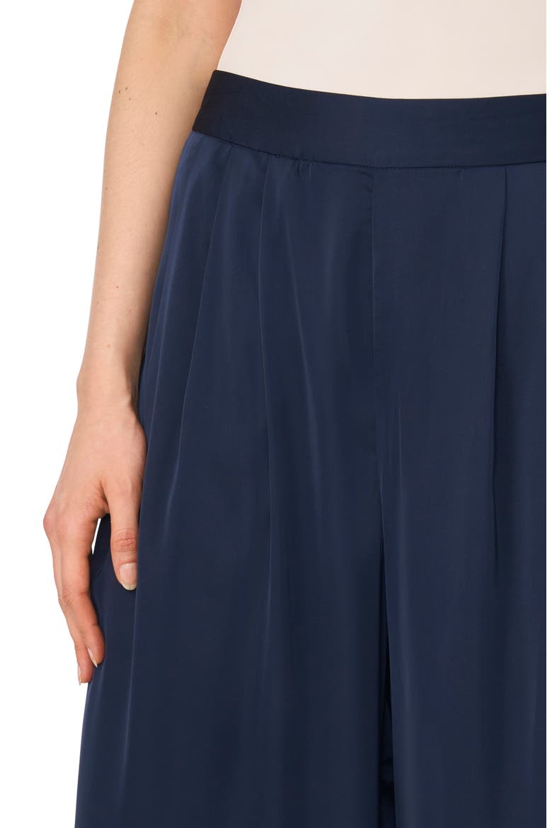 Pleated Front Wide Leg Pants, Alternate, color, CLASSIC NAVY