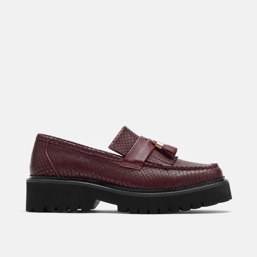 Marc Nolan Ms. Journey Leather Lug Tassel Loafer