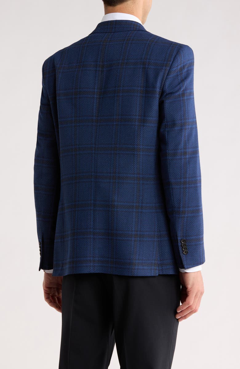 J|V by Jack Victor Elex Plaid Wool Blend Sport Coat, Alternate, color, Navy