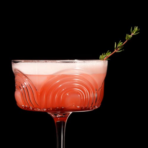 Viski Deco Beau Crystal Coupes In Clear