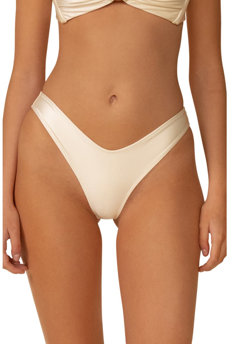 Cream Silkie Lulu Bikini Bottoms, Main, color, CREAM SILKIE