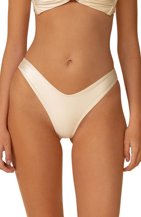 Cream Silkie Lulu Bikini Bottoms