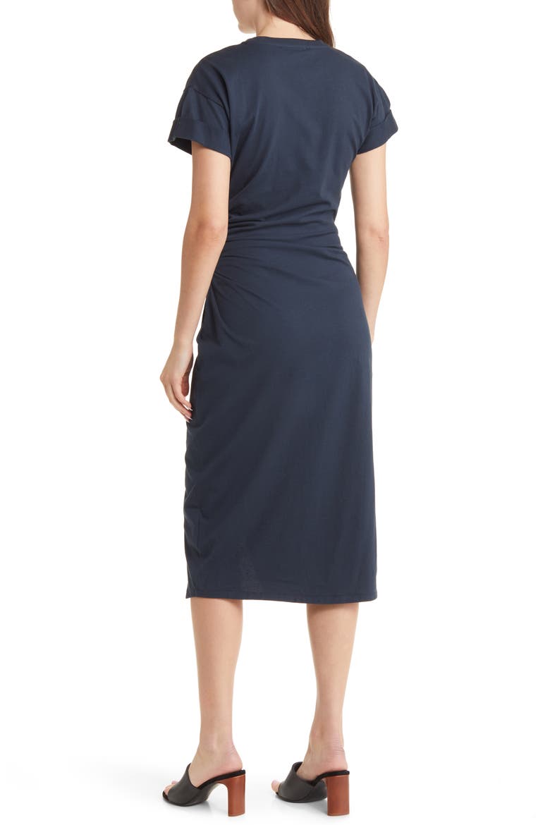 Faux Wrap Dress, Alternate, color, NAVY