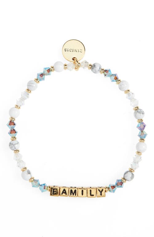 Little Words Project Family Beaded Stretch Bracelet In Multi