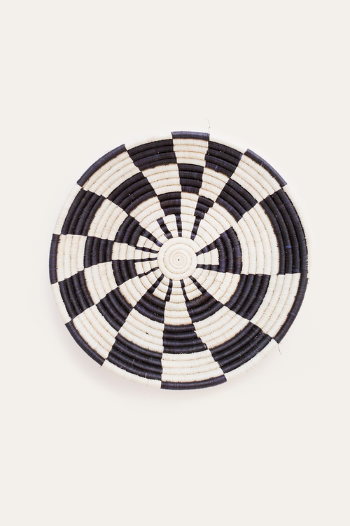 Indego Africa Geo Raffia Plateau In Natural And Black