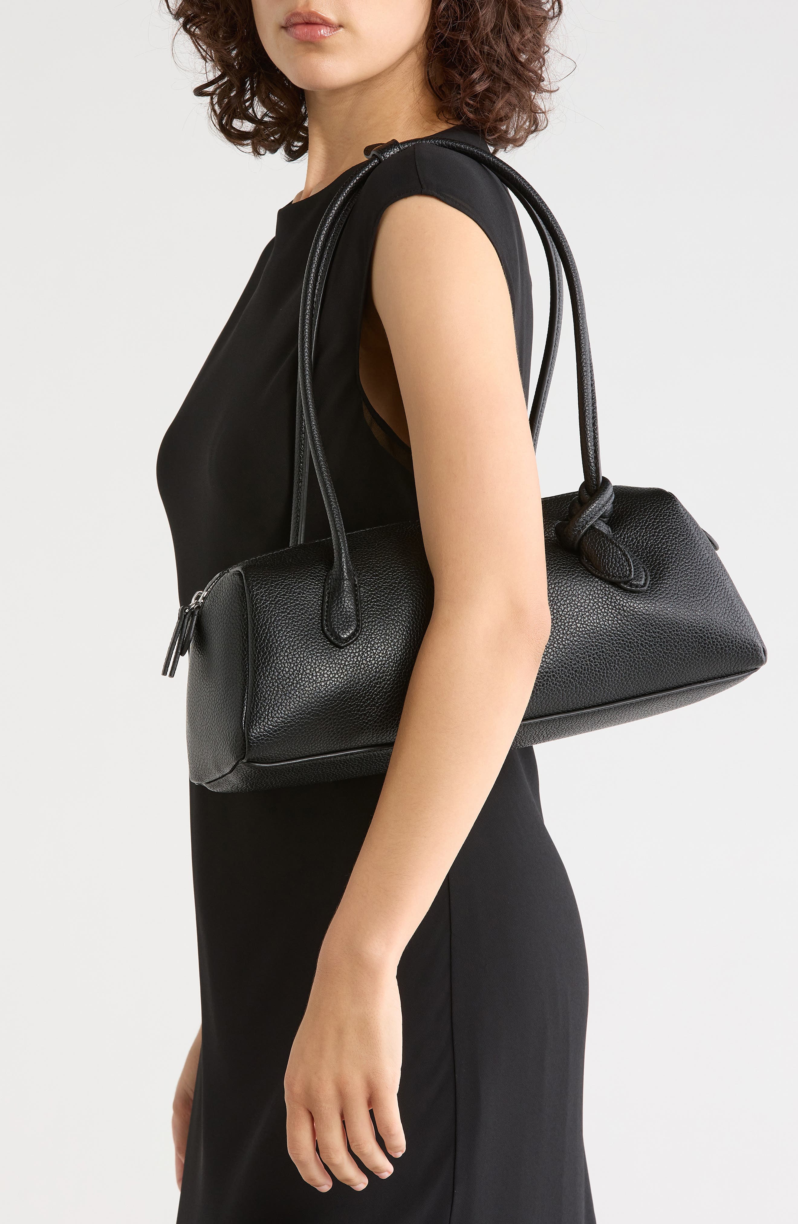 Celeste Shoulder Bag, Alternate, color, BLACK/ SILVER