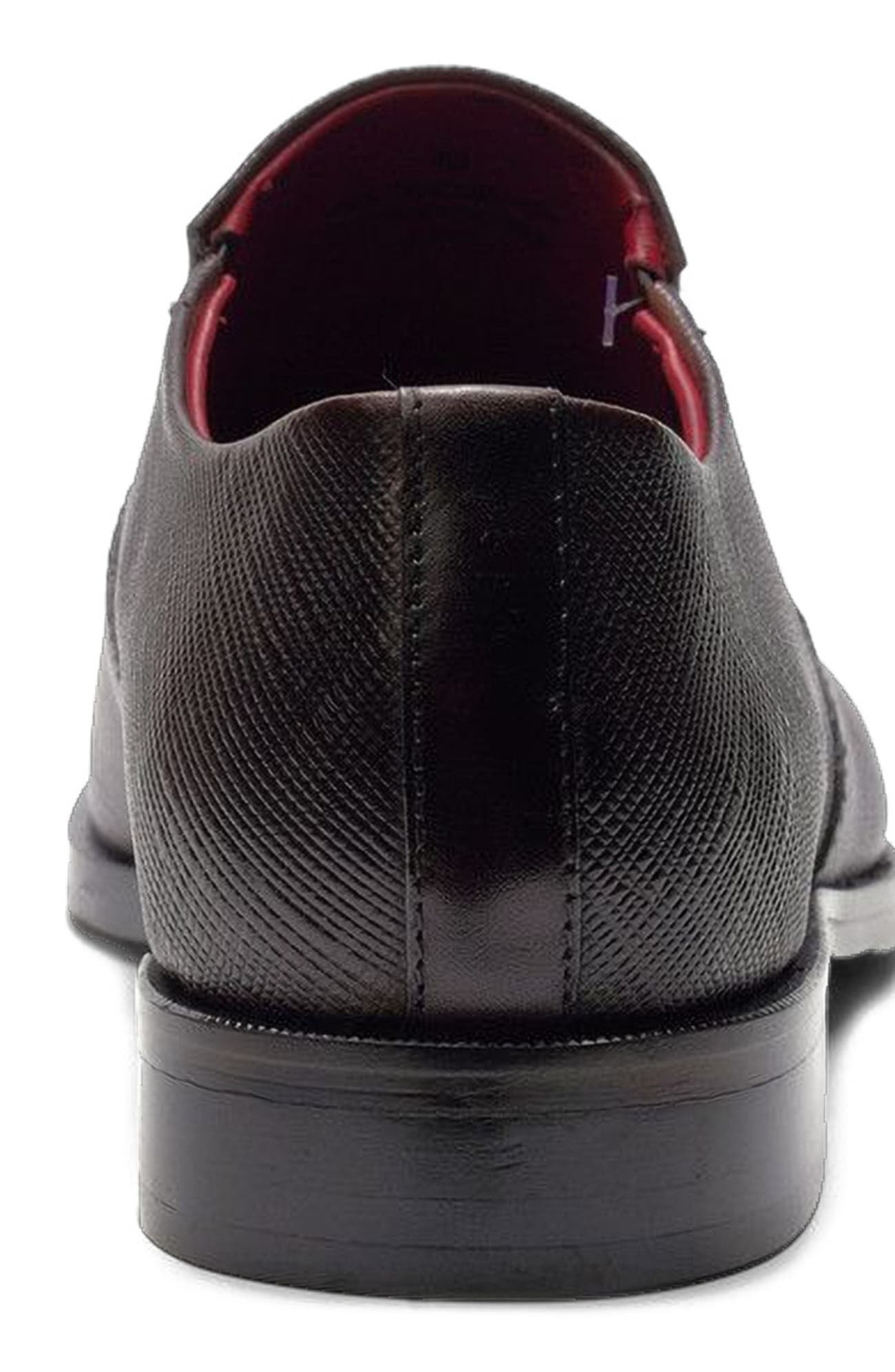 Eclipse Cap Toe Loafer, Alternate, color, Brown Leather