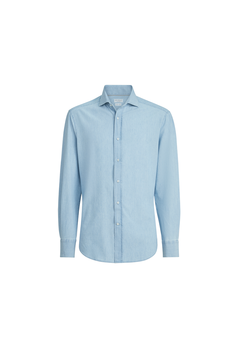 Chambray shirt, Alternate, color, Medium Denim