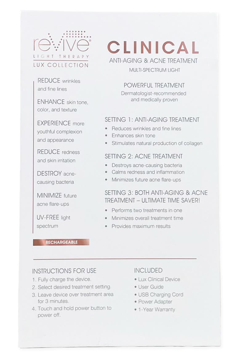 Lux Clinical LED Light Therapy Device, Alternate, color, NO COLOR