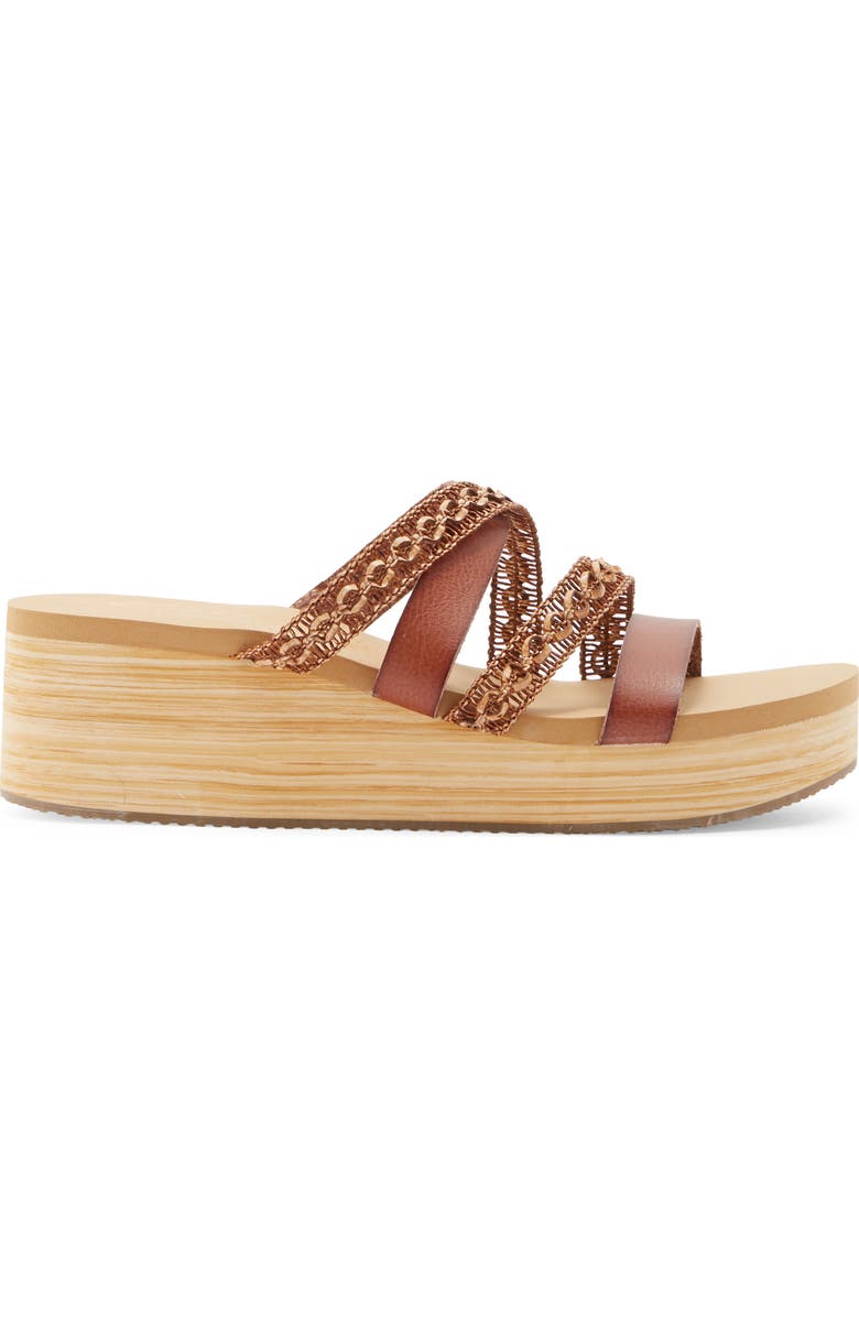 SKECHERS Summer Platform Sandal, Alternate, color, Luggage