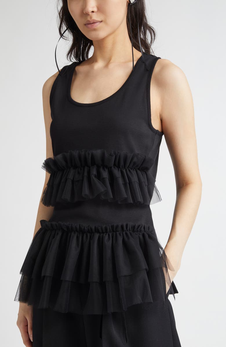 Simone Rocha Tutu Hem Tank Top, Alternate, color, 