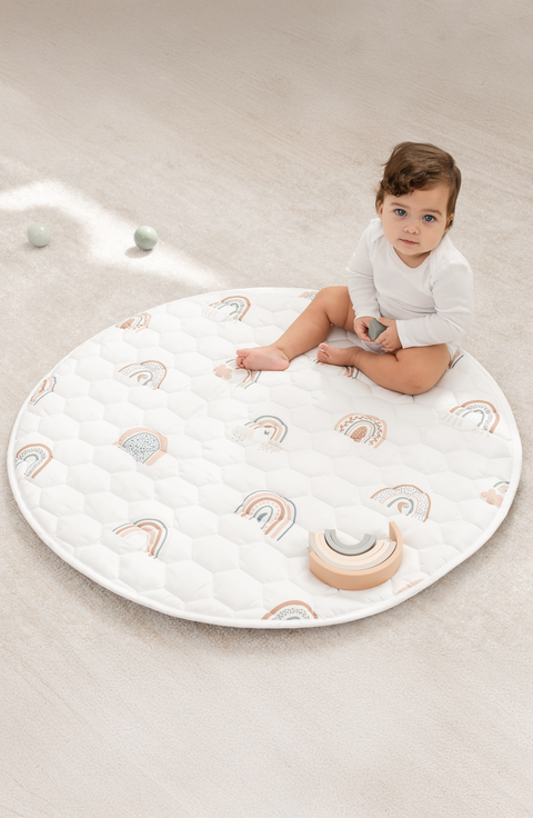 Premium Play Mat with Non-Slip Bottom, Round
