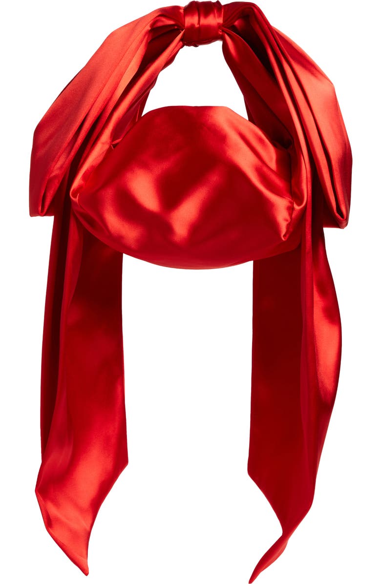 Sandy Liang Small Regalo Satin Handbag, Main, color,