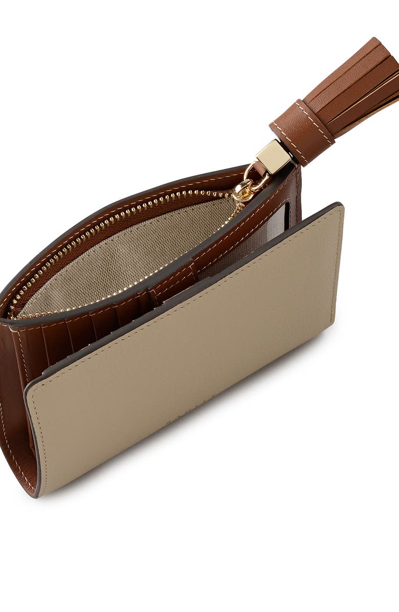 Radley Noble Alley Leather Wallet, Alternate, color, Porcini