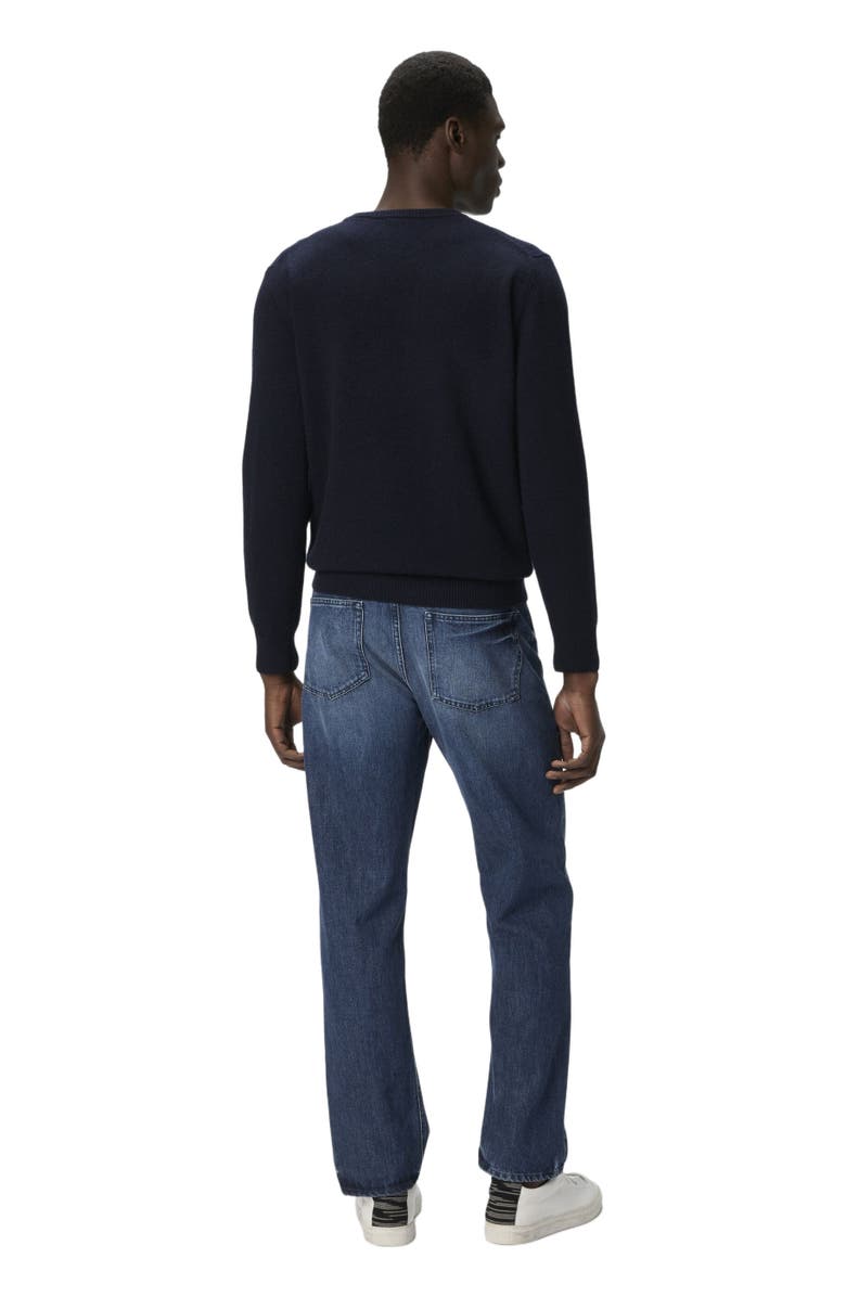 Missoni Crew Neck Sweater With Zigzag Detail, Alternate, color, Blue