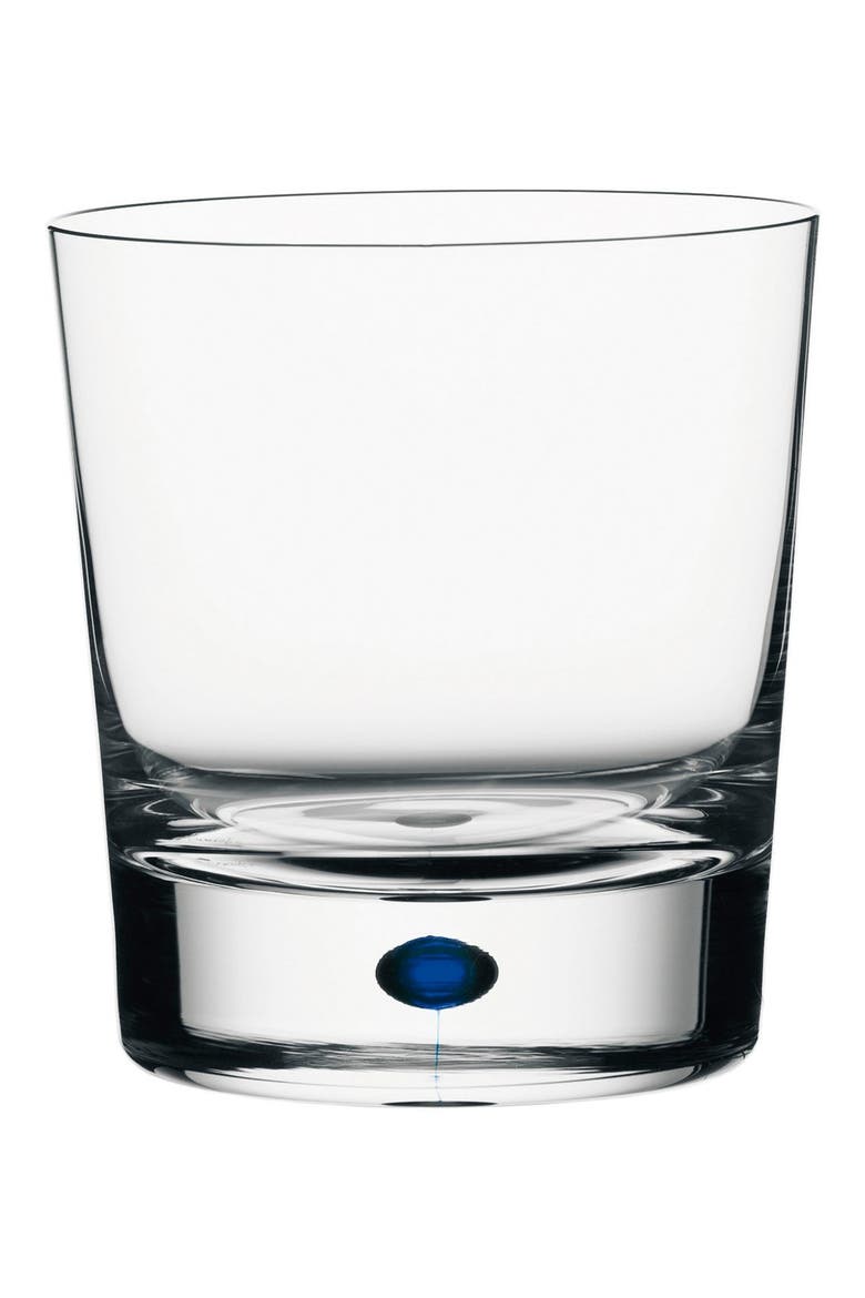 'Intermezzo' Old-Fashioned Glass, Alternate, color, CLEAR/ BLUE