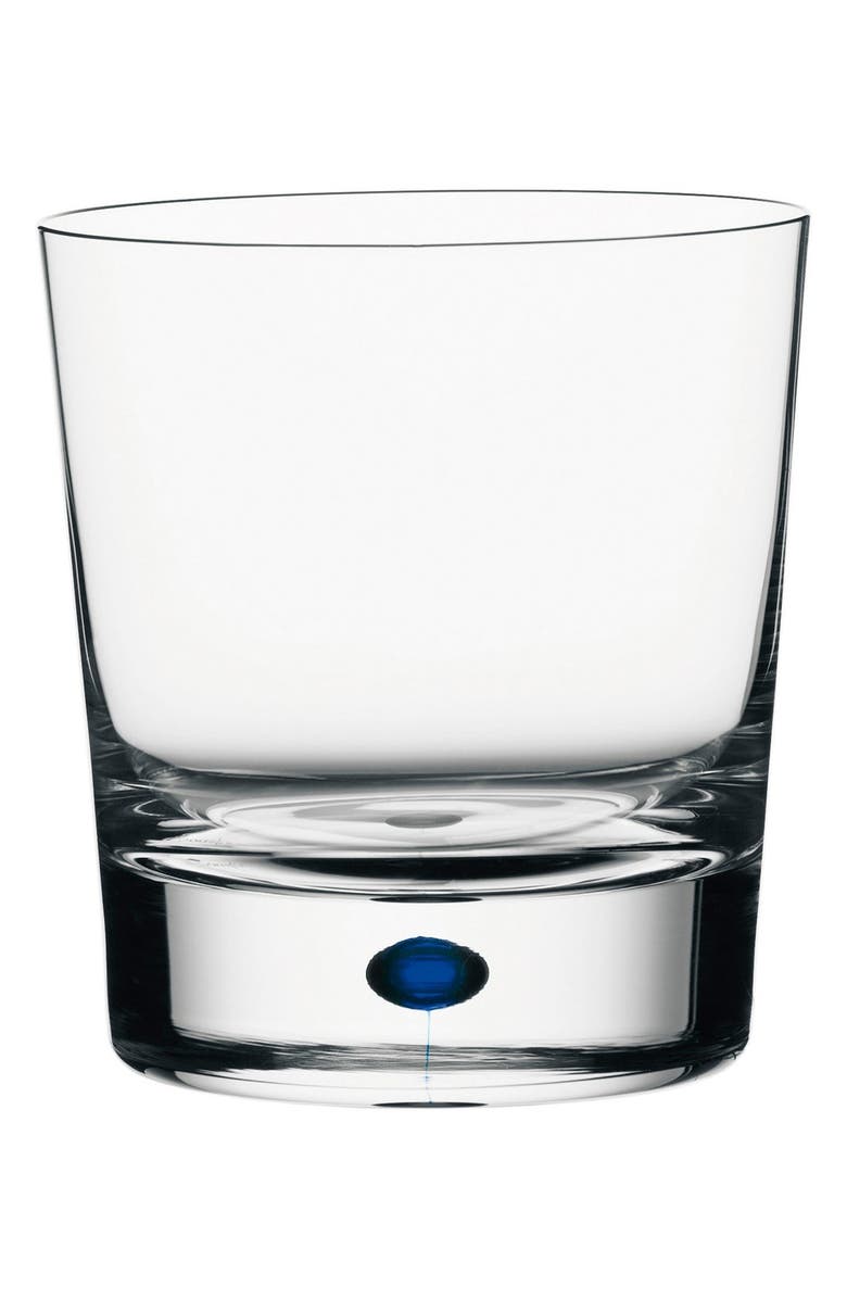 Orrefors 'Intermezzo' Old-Fashioned Glass, Alternate, color, Clear/ Blue