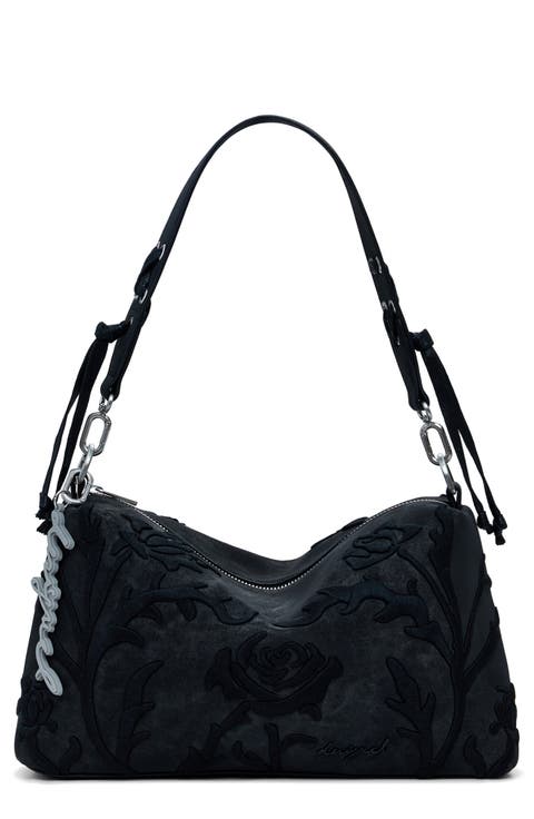 Faux Leather Shoulder Bag
