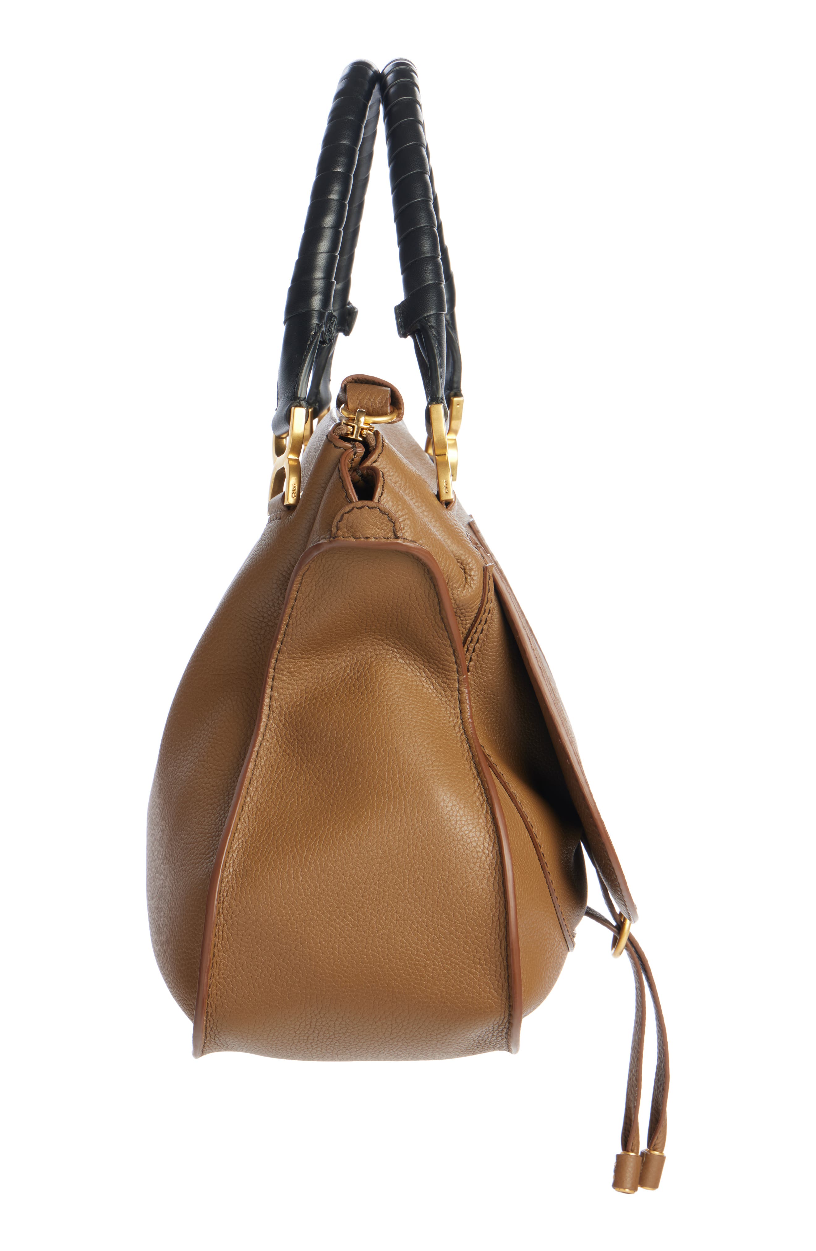 Chloé Large Marcie Leather Satchel, Alternate, color, 